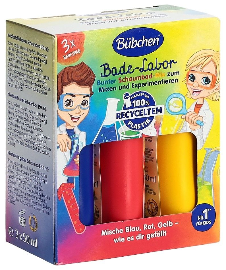 BÜBCHEN Bad-Labor Mélange pour bain moussant multicolore Fl 150ml
