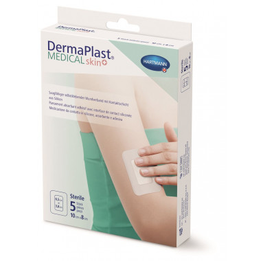 DermaPlast Medical skin+ 10x8cm 5 pièces DermaPlast Medical skin+ 10x8cm 5 pièces