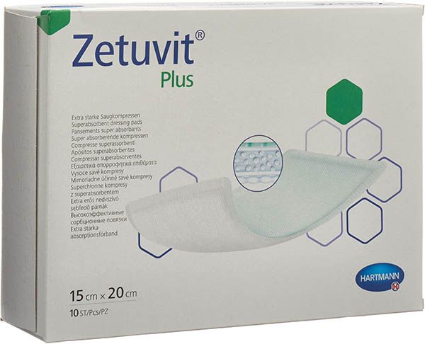 Zetuvit Plus pansement absorbant 15x20cm 10 pièces