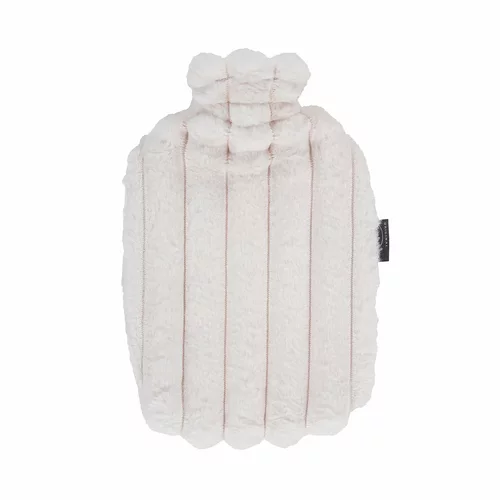 Bouillotte FASHY 2l housse peluche blanche