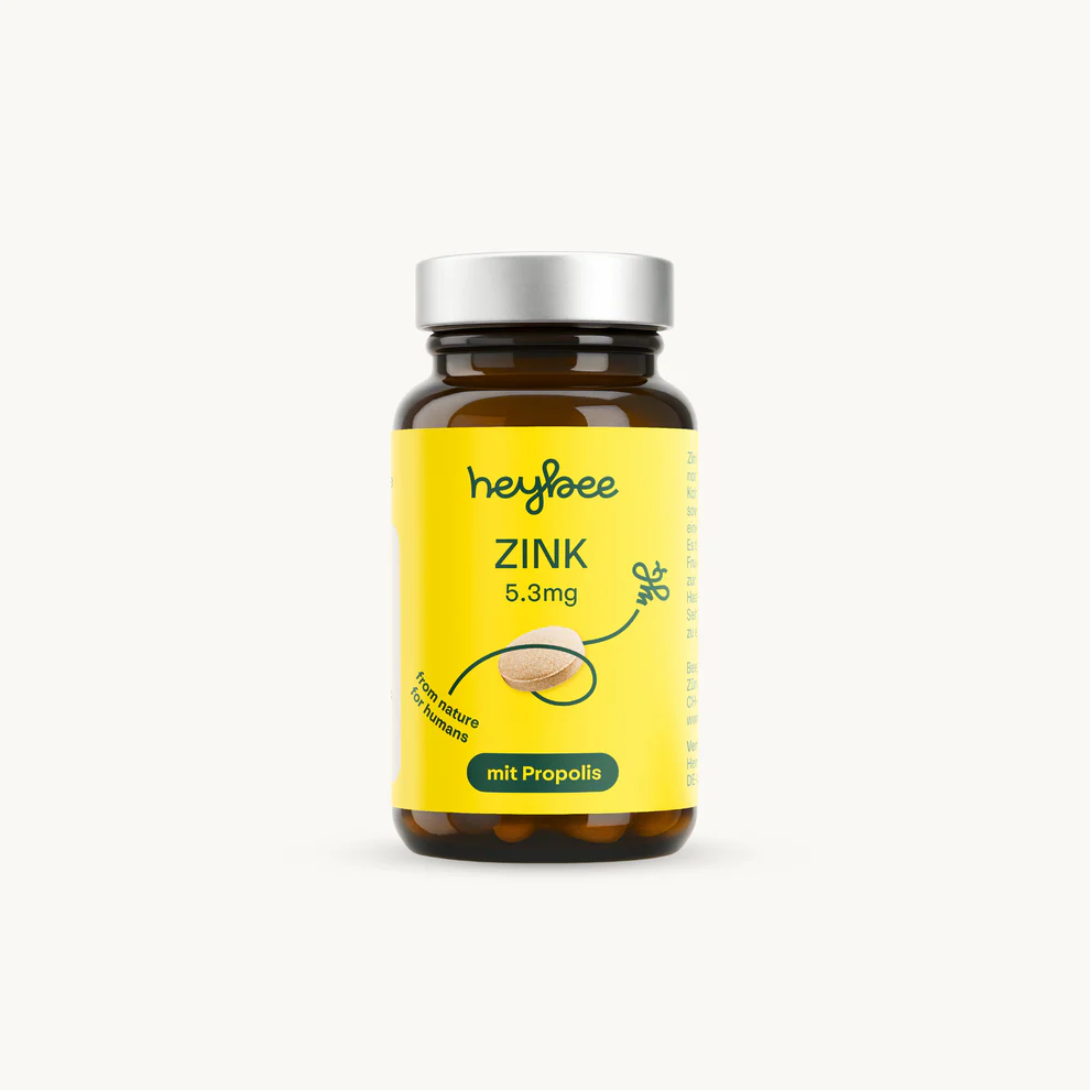 Comprimés HEYBEE Zinc 5.3mg + Propolis 100 pièces
