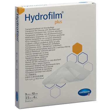 Hydrofilm PLUS pansement imperméable 9x10cm stérile 5 pièces