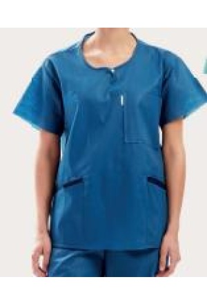 BARRIER Scrub Suit Shirt M bleu (nouveau) 48 pces BARRIER Scrub Suit Shirt M bleu (nouveau) 48 pces