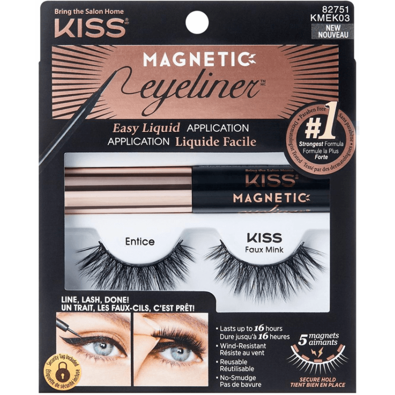 Kiss Magnetic Eyeliner & Lash Kit Entice Kiss Magnetic Eyeliner & Lash Kit Entice