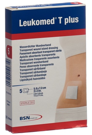 Leukomed T plus pansement transparent 7.2x5cm avec compresse 5 pièces Leukomed T plus pansement transparent 7.2x5cm avec compresse 5 pièces