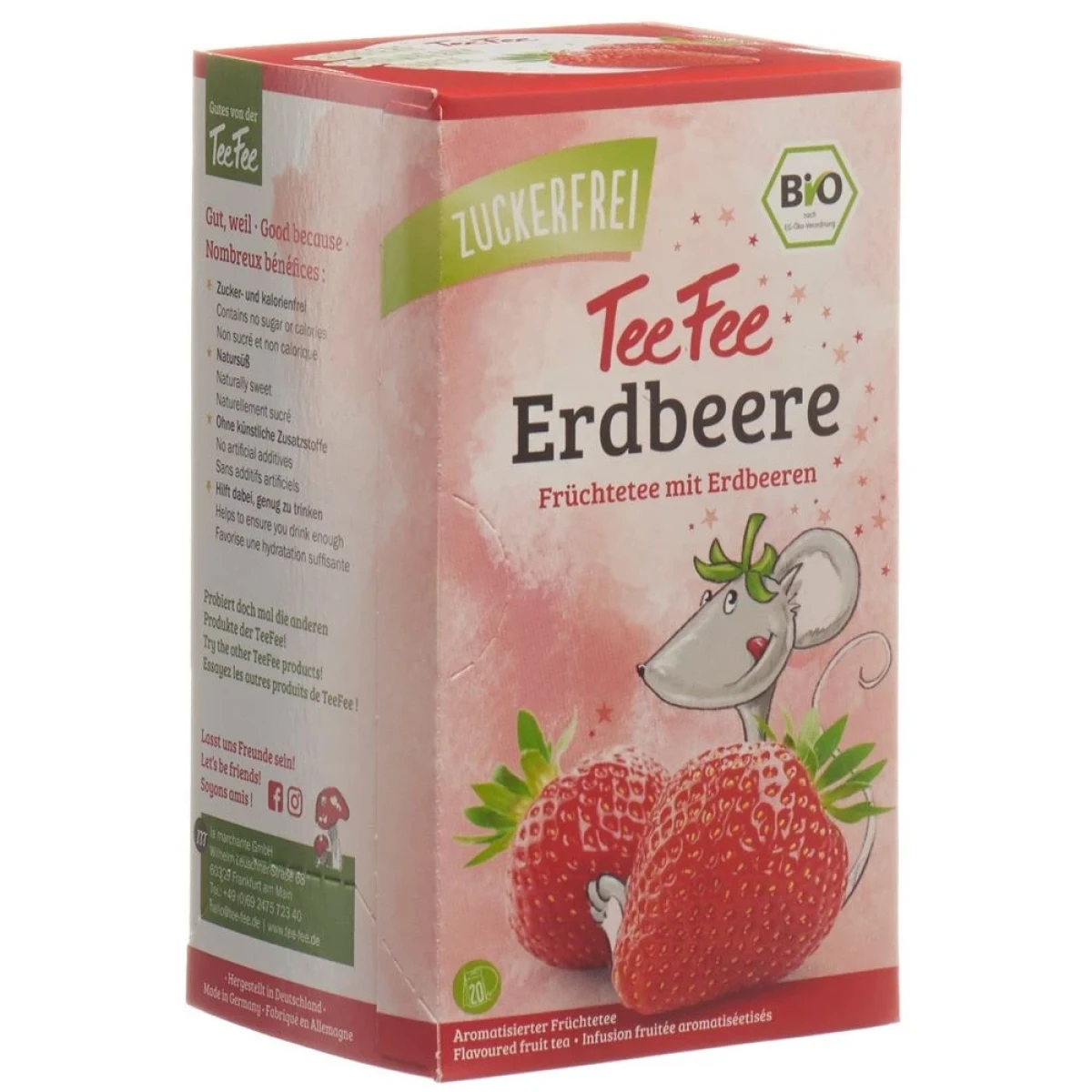 TEEFEE Tisane Fraise Btl 20 pièces