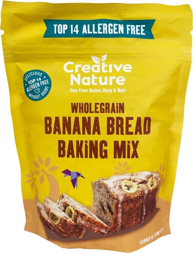 CREATIVE NATURE Mélange à cuire pain aux bananes sans allergènes 250 g
