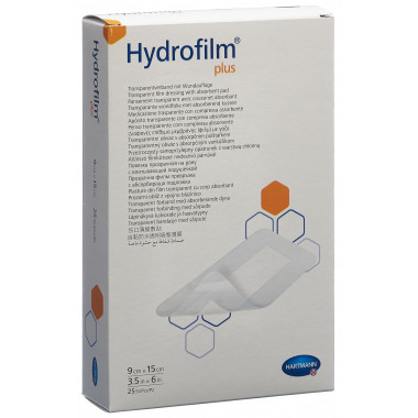 Hydrofilm PLUS pansement imperméable 9x15cm stérile 25 pièces Hydrofilm PLUS pansement imperméable 9x15cm stérile 25 pièces