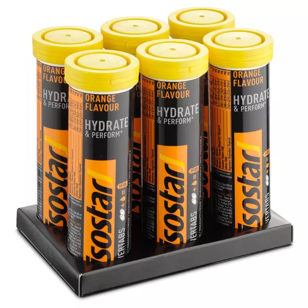 Isostar Power Tabs orange effervescent 6 x 10 pièces Isostar Power Tabs orange effervescent 6 x 10 pièces