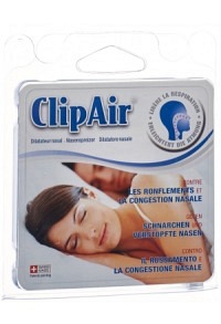 ClipAir écarteur nasal S/M/L contre le ronflement et la congestion nasale 3 pièces ClipAir écarteur nasal S/M/L contre le ronflement et la congestion nasale 3 pièces