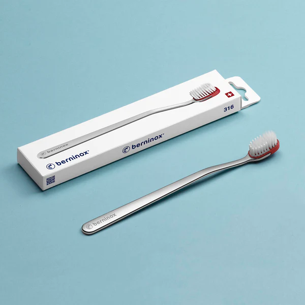 B brosse à dents BERNINOX 316 rouge corail sFuss offent