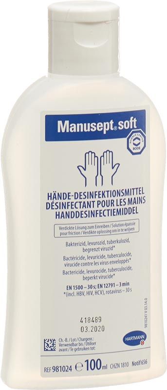 Désinfectant pour les mains MANUSEPT soft Fl 100ml