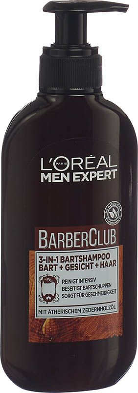 MEN EXPERT Barberclub 3-In-1 Shampooing à barbe Fl 200ml