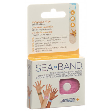 Bande d'acupression Sea-Band enfants rose 1 paire