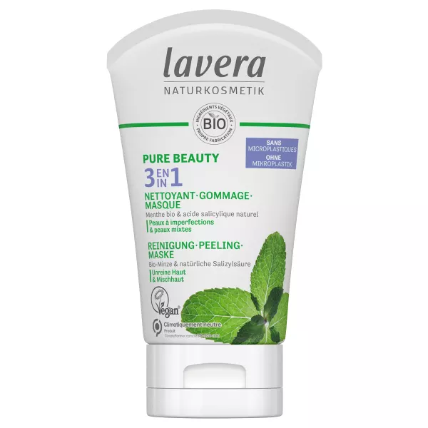 Lavera 3in1 Nettoyage Peeling Masque pure beauté 125ml