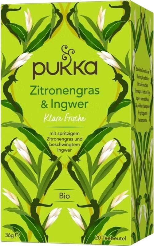 Pukka Thé Citronnelle et Gingembre Bio Btl 20 pièces Pukka Thé Citronnelle et Gingembre Bio Btl 20 pièces
