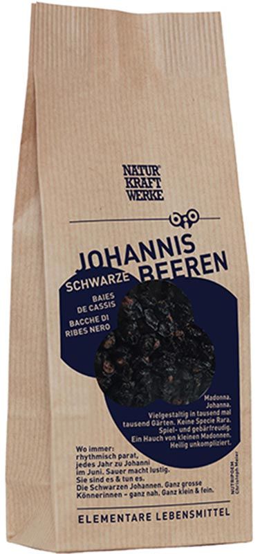 NATURKRAFTWERKE Groseilles noires bio 150g NATURKRAFTWERKE Groseilles noires bio 150g