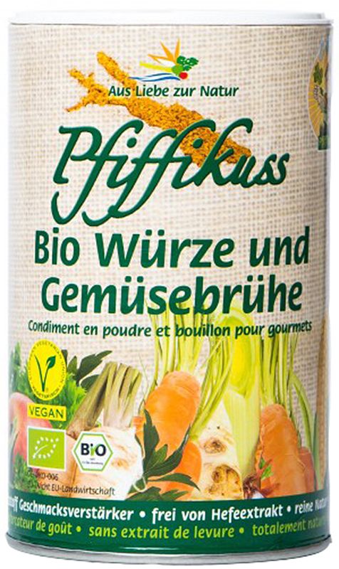 PFIFFIKUSS Gourmet Condiment en poudre pour bouillon de légumes bio 250g