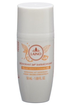 Déodorant à bille Laino argile blanche kaolin aux extraits d'agrumes BIO 50ml