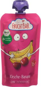 Purée de fruits Fruchtbar Cerise Banane bio 120g