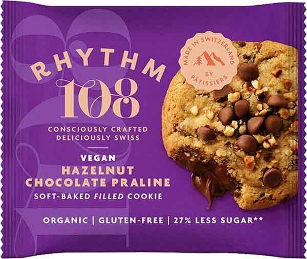 RHYTHM108 Hazelnut Chocolate Praline Soft Baked Filled Cookie 50g