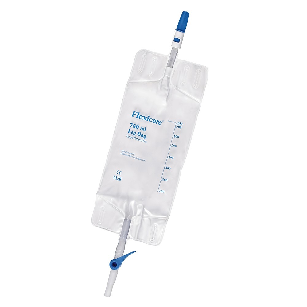FLEXICARE poche urinaire 750ml 7cm écoulement RV 10 pcs