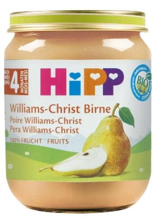HIPP Bio Poire Williams-Christ verre 125g