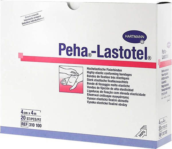 Peha-LASTOTEL bandes de fixation 6cmx4m 20 pièces