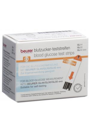 BEURER Bandelettes de test f GL44+GL50 mmol/L 2 x 25 pièces