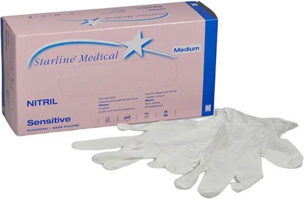 STARLINE Nitril Sensit M non stérile non poudré blanc 200 pièces