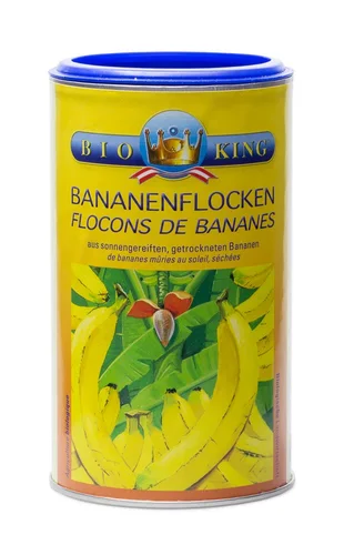 Flocons de banane séchés BioKing Bio 200g