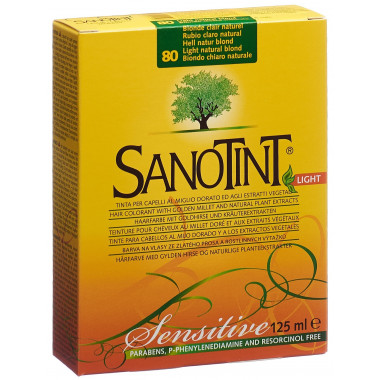 Sanotint Sensitive Light Coloration 80 blond naturel clair