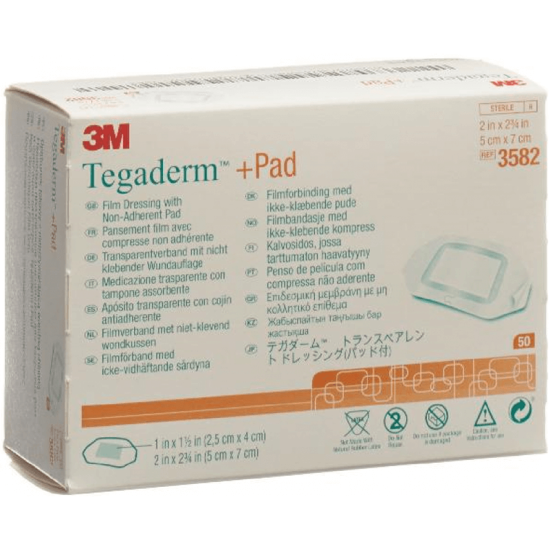 3M Tegaderm+Pad 5x7cm Coussinet pour plaie 2.5x4cm 50 pièces 3M Tegaderm+Pad 5x7cm Coussinet pour plaie 2.5x4cm 50 pièces