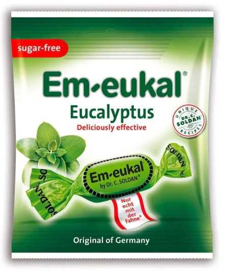 Soldan Em-eukal Eucalyptus sans sucre 50g Soldan Em-eukal Eucalyptus sans sucre 50g