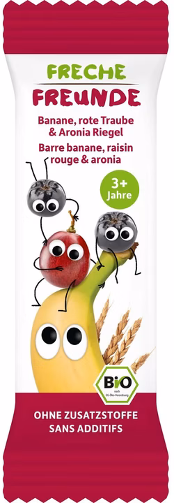 Barre de céréales aux amis coquins Banane Raisin Aronia 4 x 23g