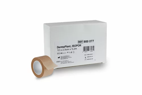 DERMAPLAST ISOPOR 2.5cmx9.2m Non-tissé hf 12 pièces DERMAPLAST ISOPOR 2.5cmx9.2m Non-tissé hf 12 pièces