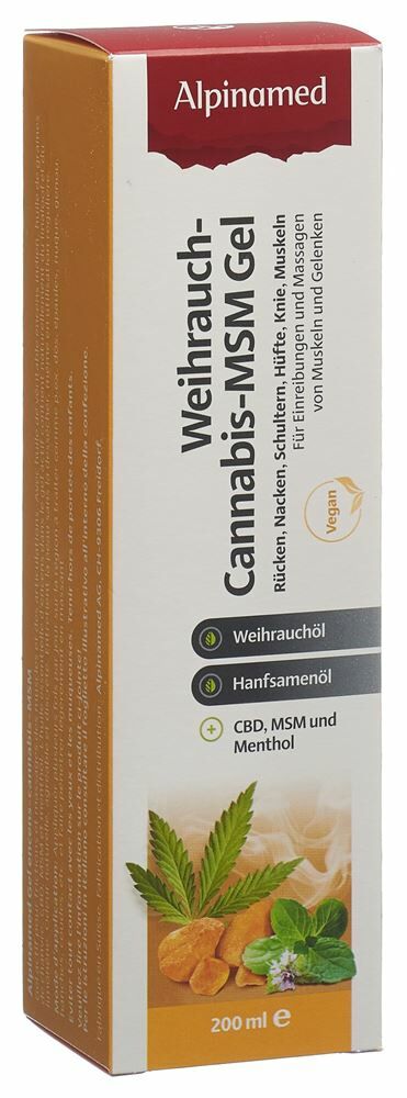 ALPINAMED Encens Cannabis MSM Gel 200ml ALPINAMED Encens Cannabis MSM Gel 200ml