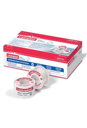 Leukoplast skin sensitive silicone 1.25cmx2.6m Rouleau