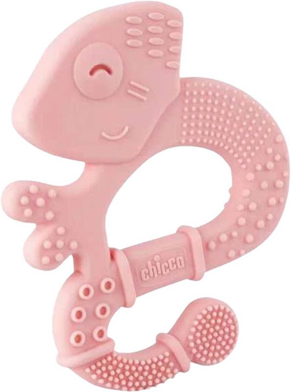 chicco Anneau de dentition doux EIDECHSE PINK 2m+