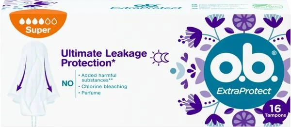 OB Tampons ExtraProtect Super (n) Carton 16 pièces