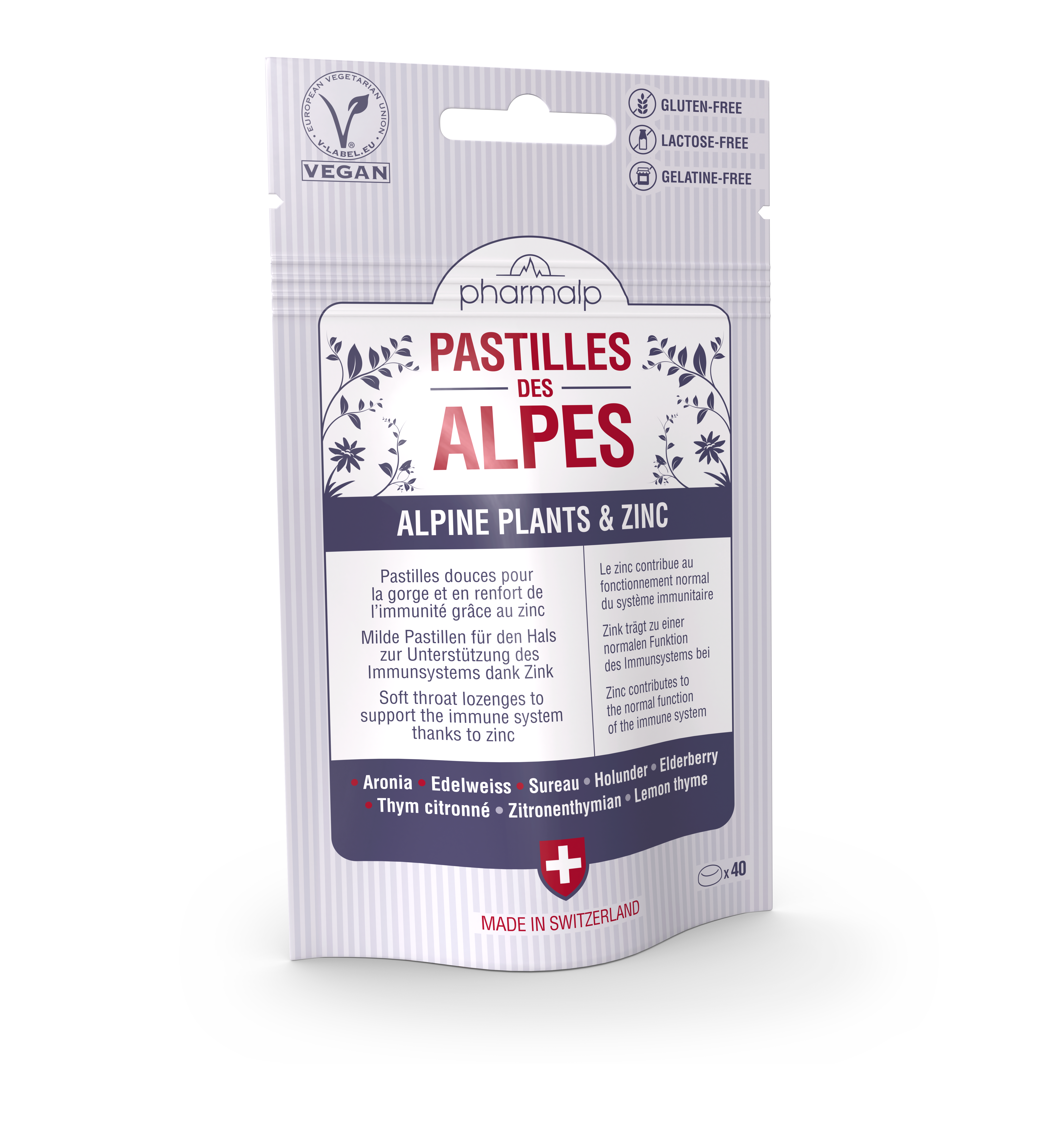 Pharmalp Pastilles des Alpes Sachet de recharge 40 pièces Pharmalp Pastilles des Alpes Sachet de recharge 40 pièces