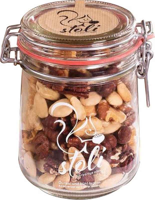 STOLI Pot à anse métallique Apéro-Mix avec sel de mer 375g