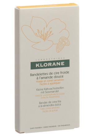Klorane bandes dépilatoires visage 6 x 2 pièces