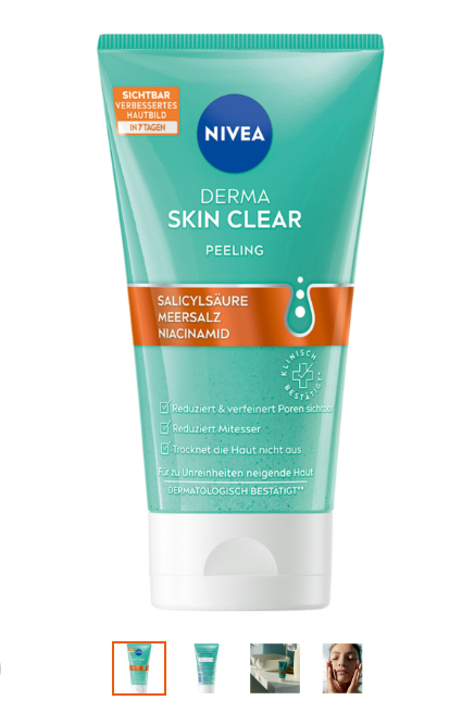 Nivea Derma Skin Clear Anti-Unr Peel (nouveau) 150ml Nivea Derma Skin Clear Anti-Unr Peel (nouveau) 150ml