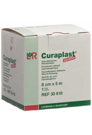 CURAPLAST Pansement 8cmx5m couleur chair Rouleau