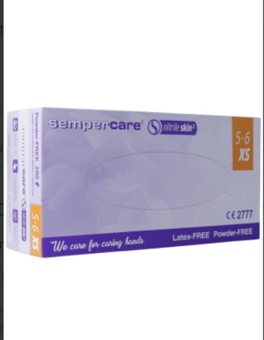 Sempercare Nitrile Skin Handsch XS pf unst 200 pièces