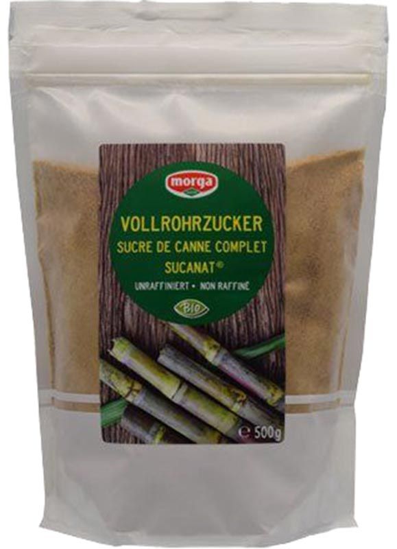Sucanat MORGA Sucre de canne complet bio Btl 500g Sucanat MORGA Sucre de canne complet bio Btl 500g