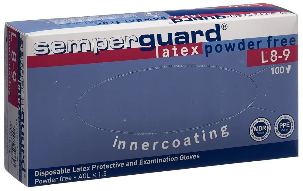 SEMPERGUARD Gant Latex IC L non poudré we 100 pièces