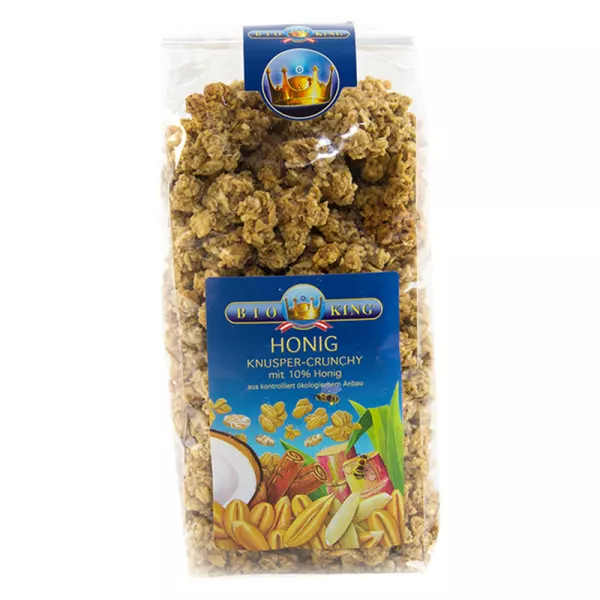 BioKing Crunchy croustillant au miel Btl 375g