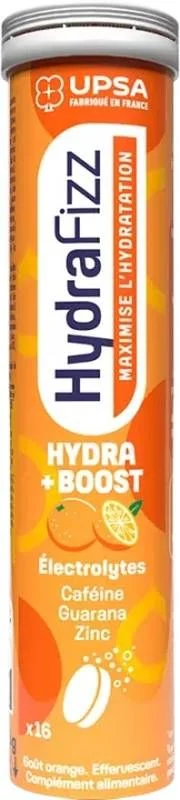 HYDRAFIZZ Hydra + Boost Comprimés effervescents 16 pièces